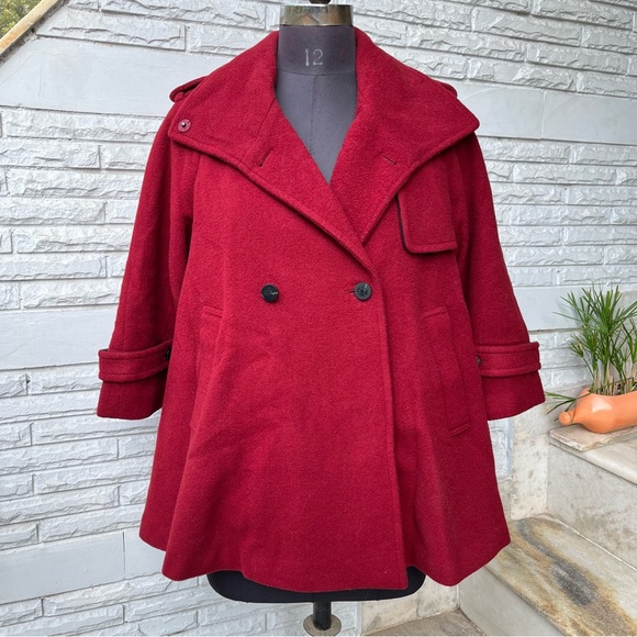 Korean Brand Jackets & Blazers - Maroon Korean Trench Coat